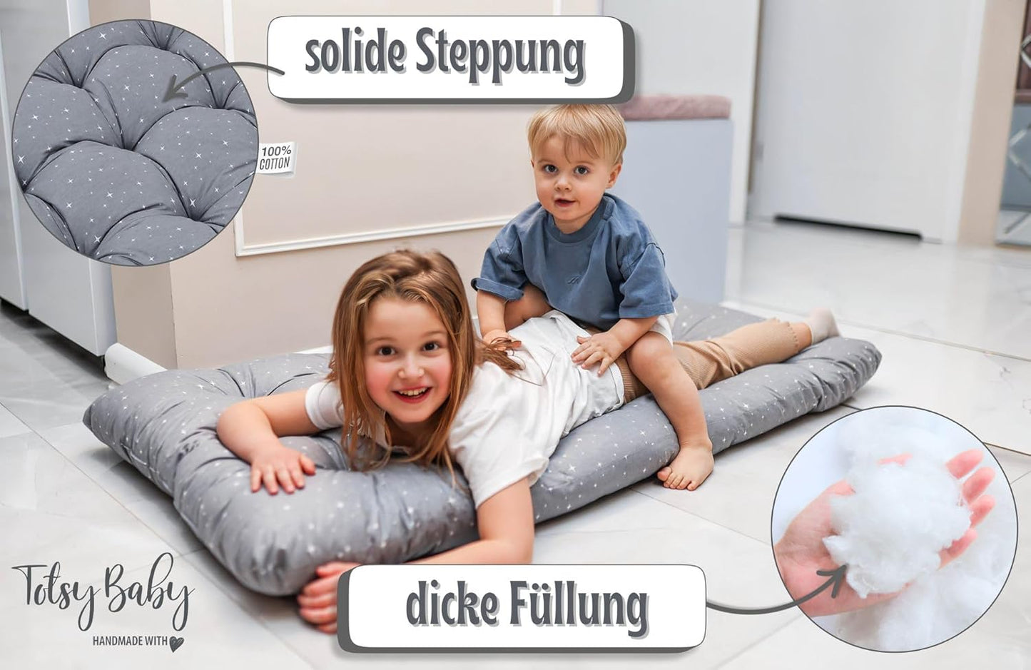 Polster für Montessori Kletterbogen 60x120 cm, 60x120 cm Galaxie