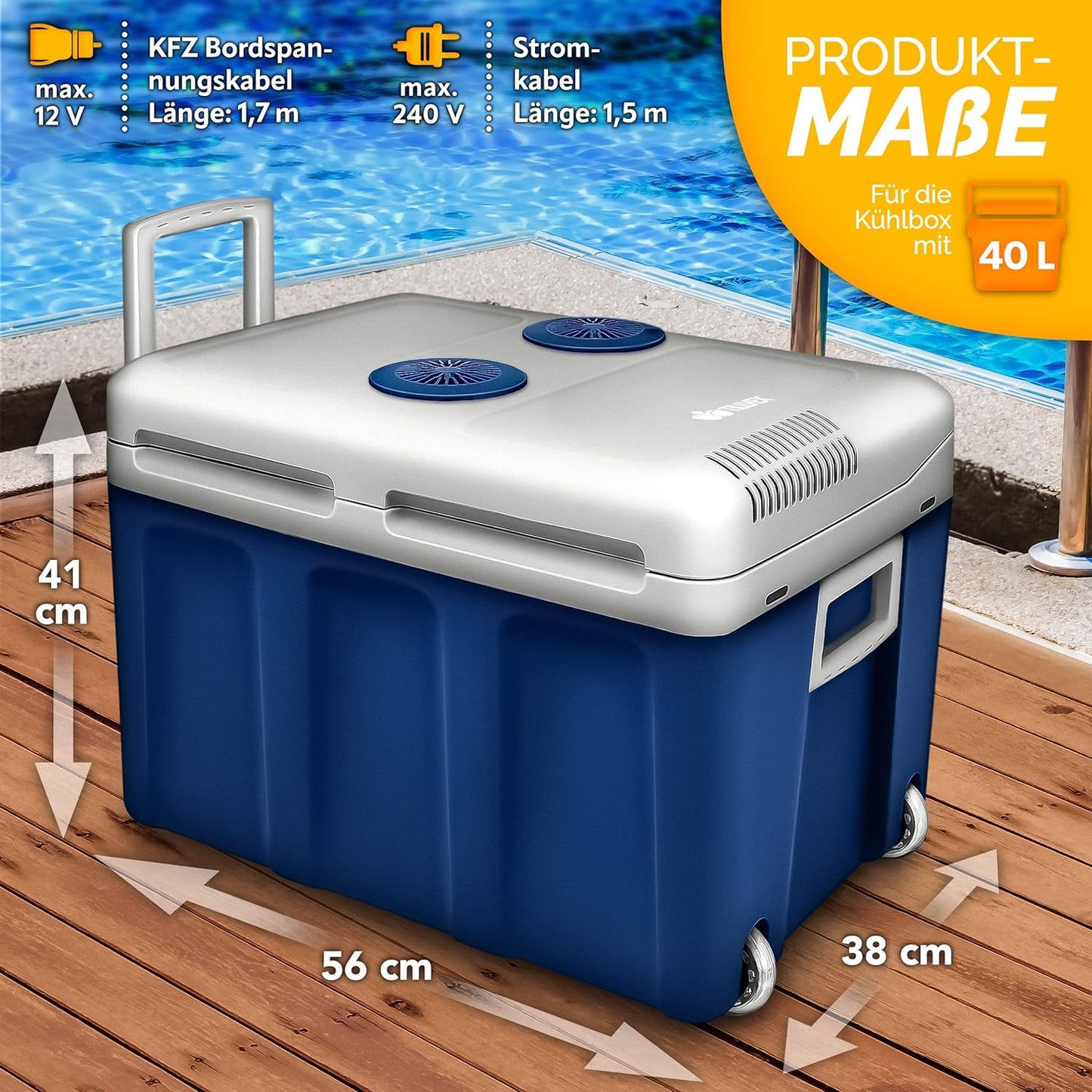Elektrische Thermobox, Blau