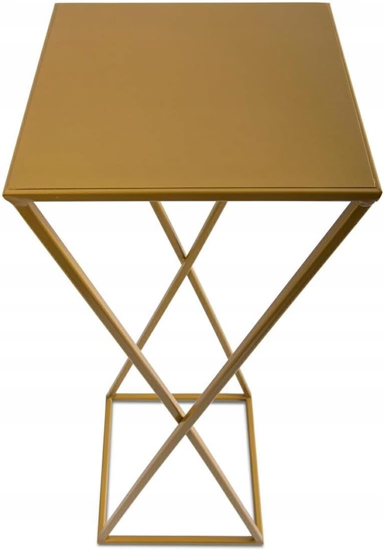 Geometrischer Blumenständer, Gold 70 cm