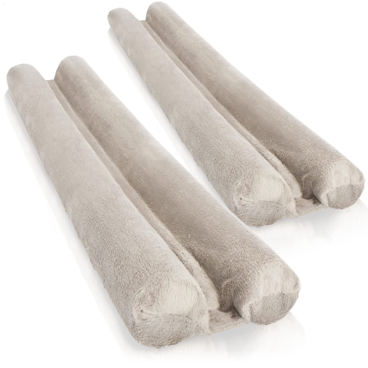 2 x Zugluftstopper mit Doppeldichtung, 02 Stück - Taupe