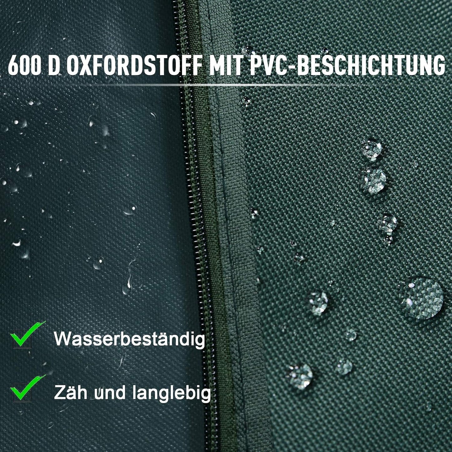Abdeckung für Hollywoodschaukel, 177L x 114B x 152H cm Dunkelgrün