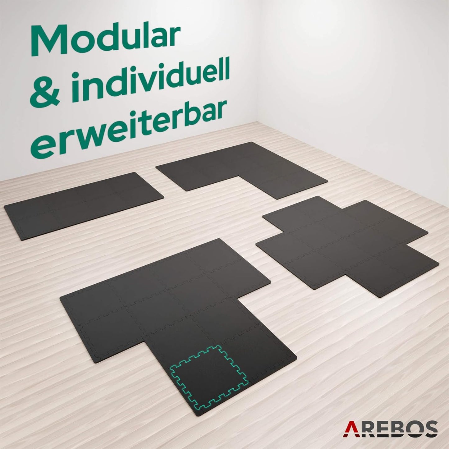 Puzzlematte Bodenschutz-Set 54-teilig
