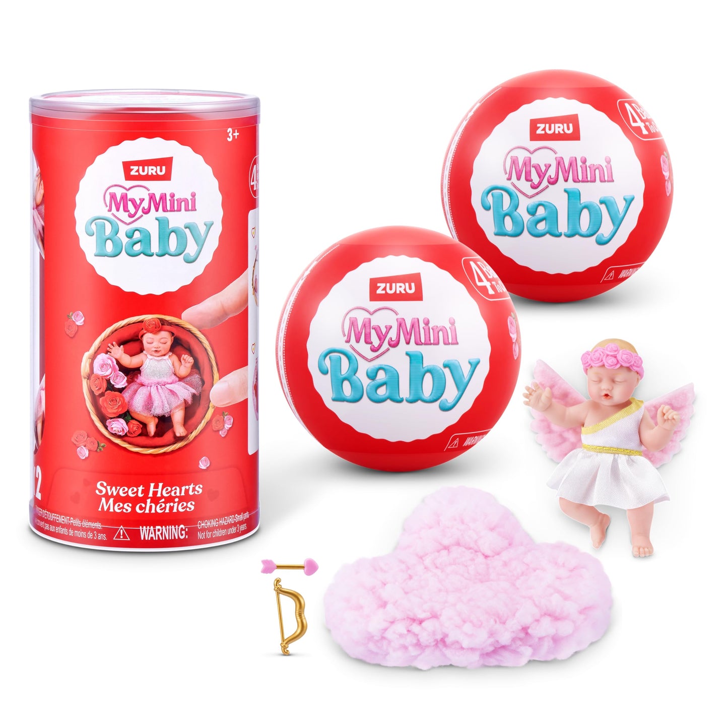 Überraschungskapsel mit 2 Mini-Babypuppen, Baby Sweet Hearts Serie 1