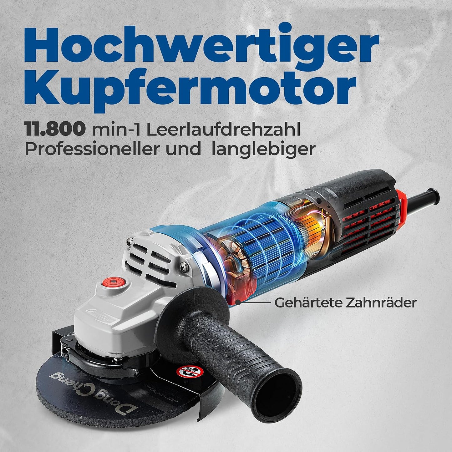 Winkelschleifer mit Zubehör, 1100W Winkelschleifer