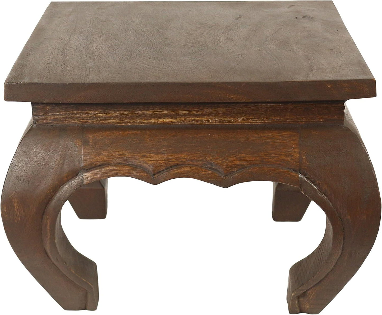 Quadratischer Beistelltisch, 35 cm x 35 cm x 28 cm (LBH) Dunkelbraun