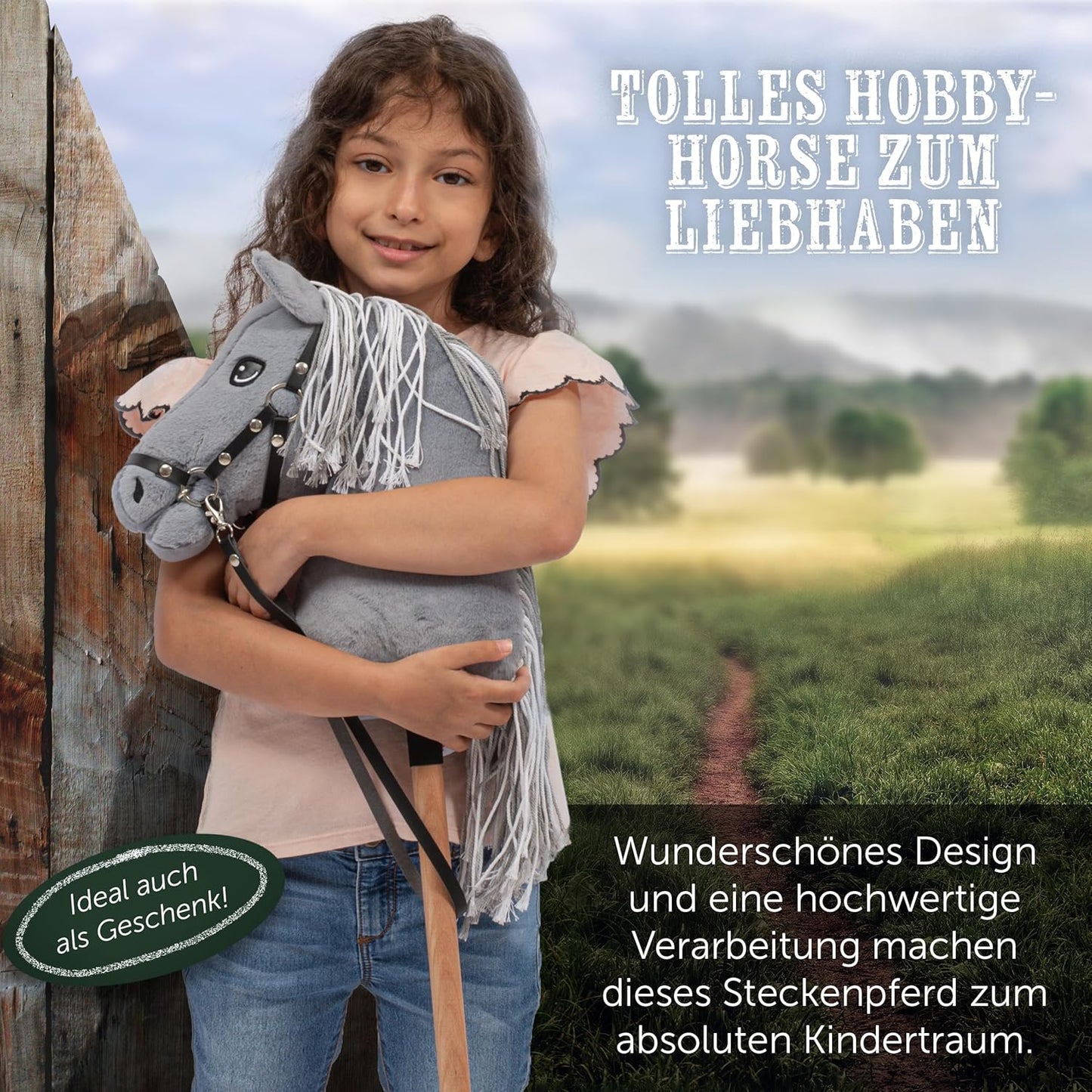 Steckenpferd Ronja mit Halfter und Trense, Ronja Small