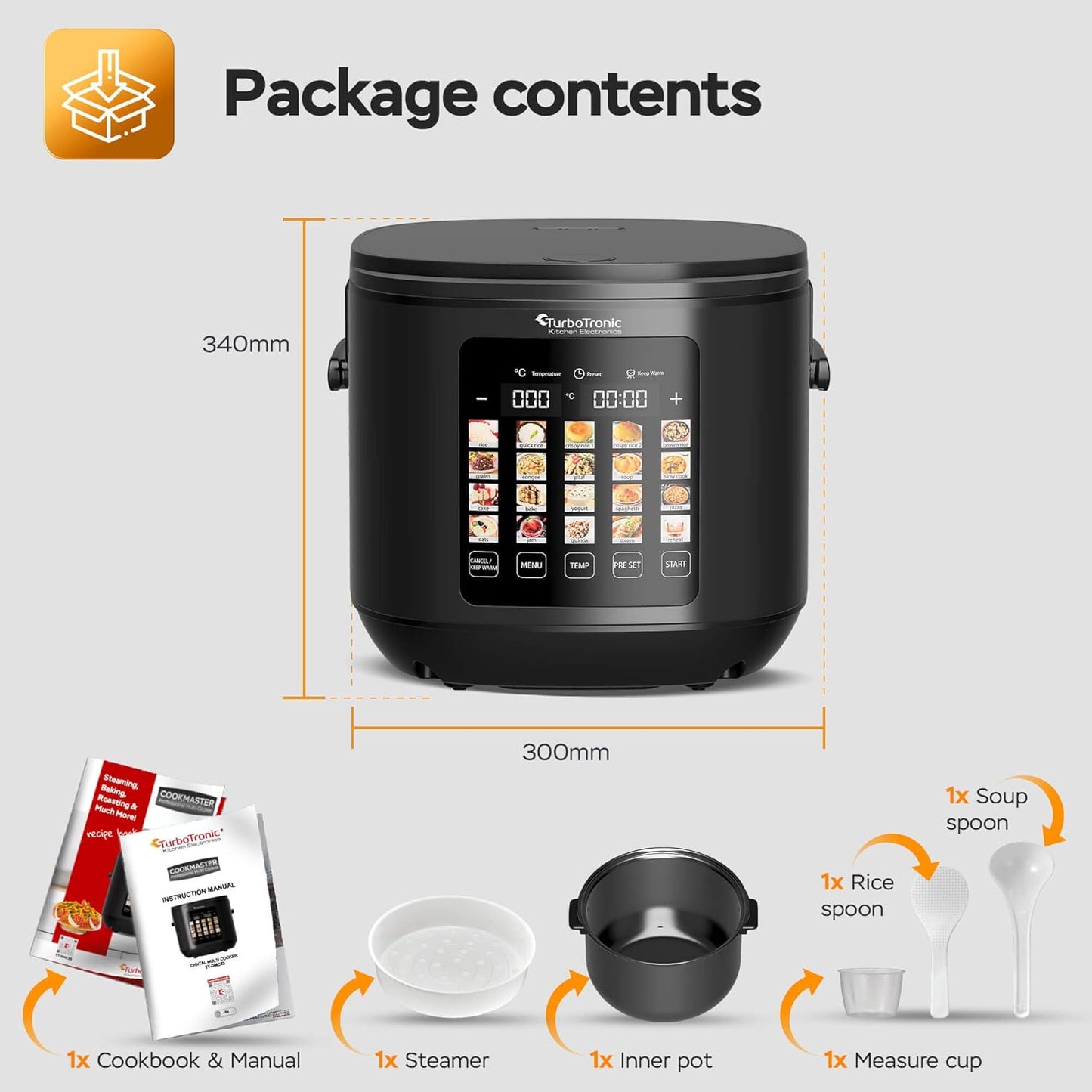 Multikocher mit 20 Programmen & Warmhaltefunktion