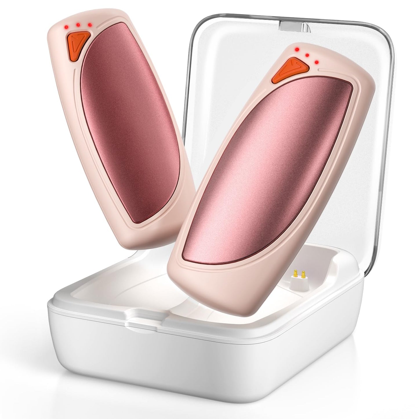 Elektrische Handwärmer mit Ladecase, Rosa