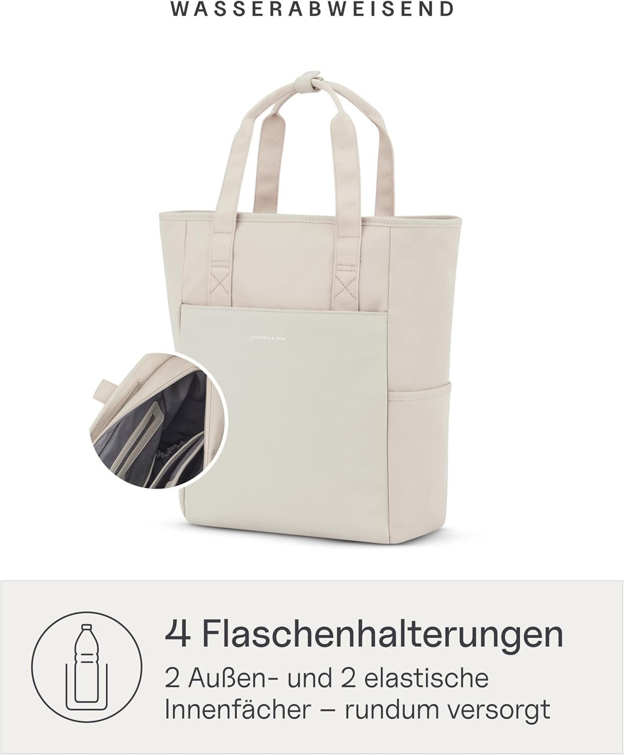 Wickelrucksack & Wickeltasche 2in1 Set (18 L), Sandstone 18 L