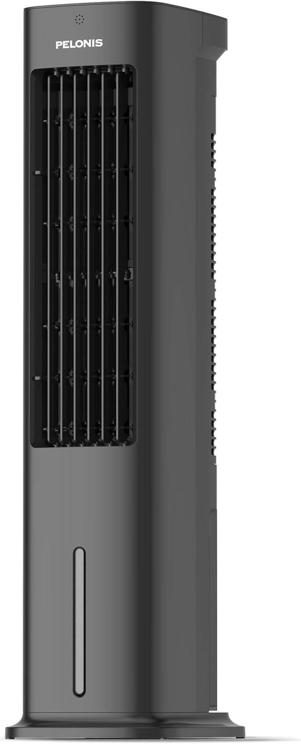 3-in-1 Verdunstungskühler mit Fernbedienung & Timer, 85CM Turmventilator Black
