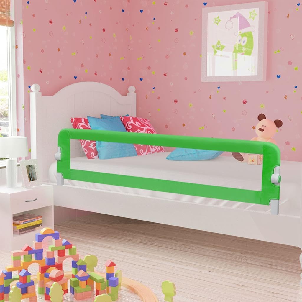 Bettschutzgitter für Kinderbett, 180 x 42 cm Grün