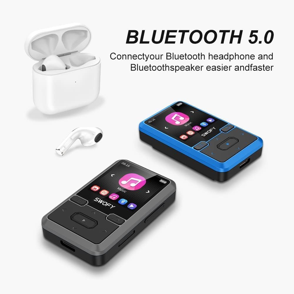 MP3 Player mit Sport Clip, Schwarz-32GB