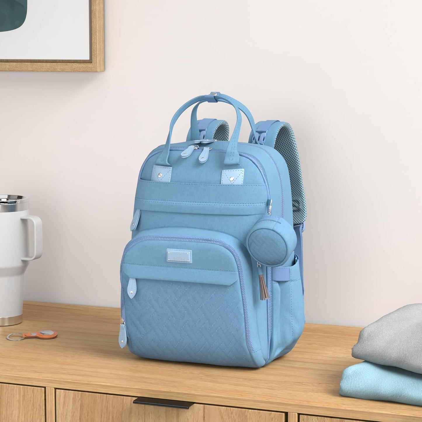 Wickelrucksack, Hellblau