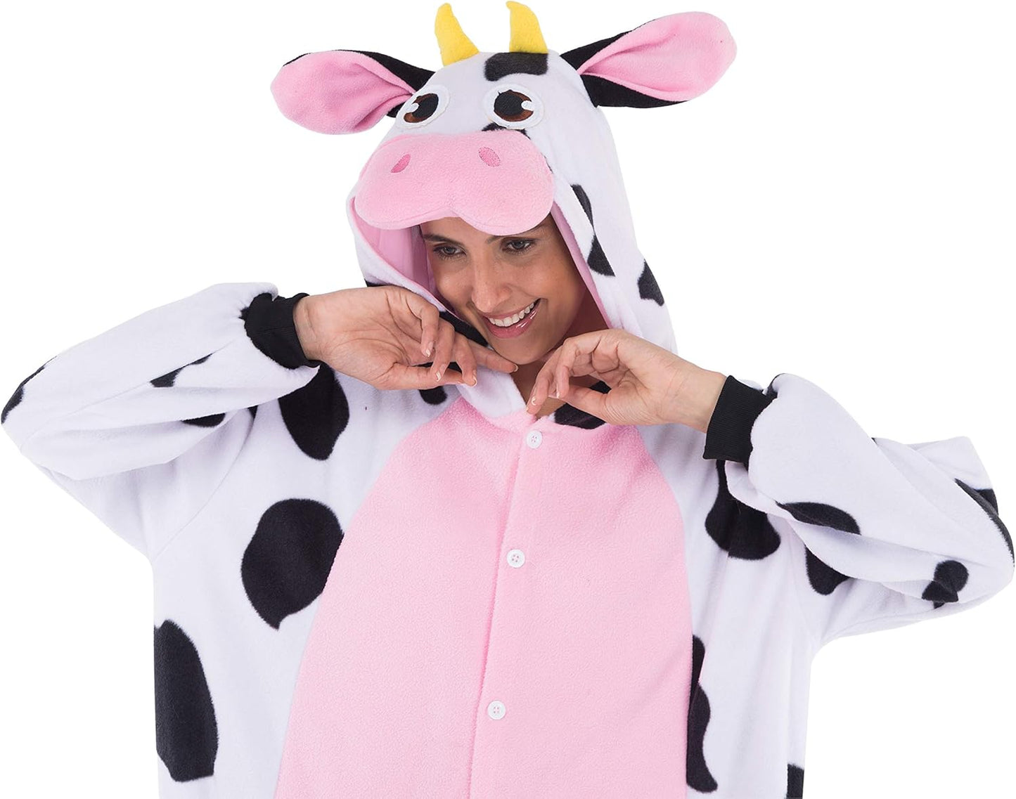 Kuh Tierkostüm Jumpsuit für Erwachsene, M Multicolor