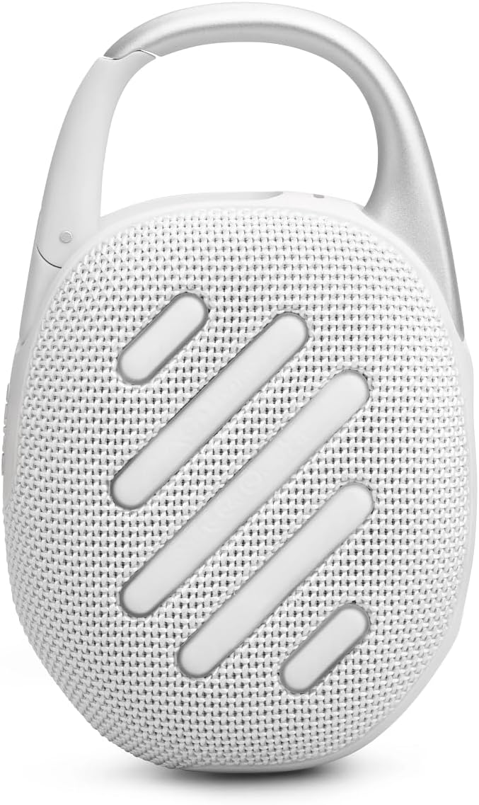 Tragbarer Bluetooth-Lautsprecher Clip 5, White