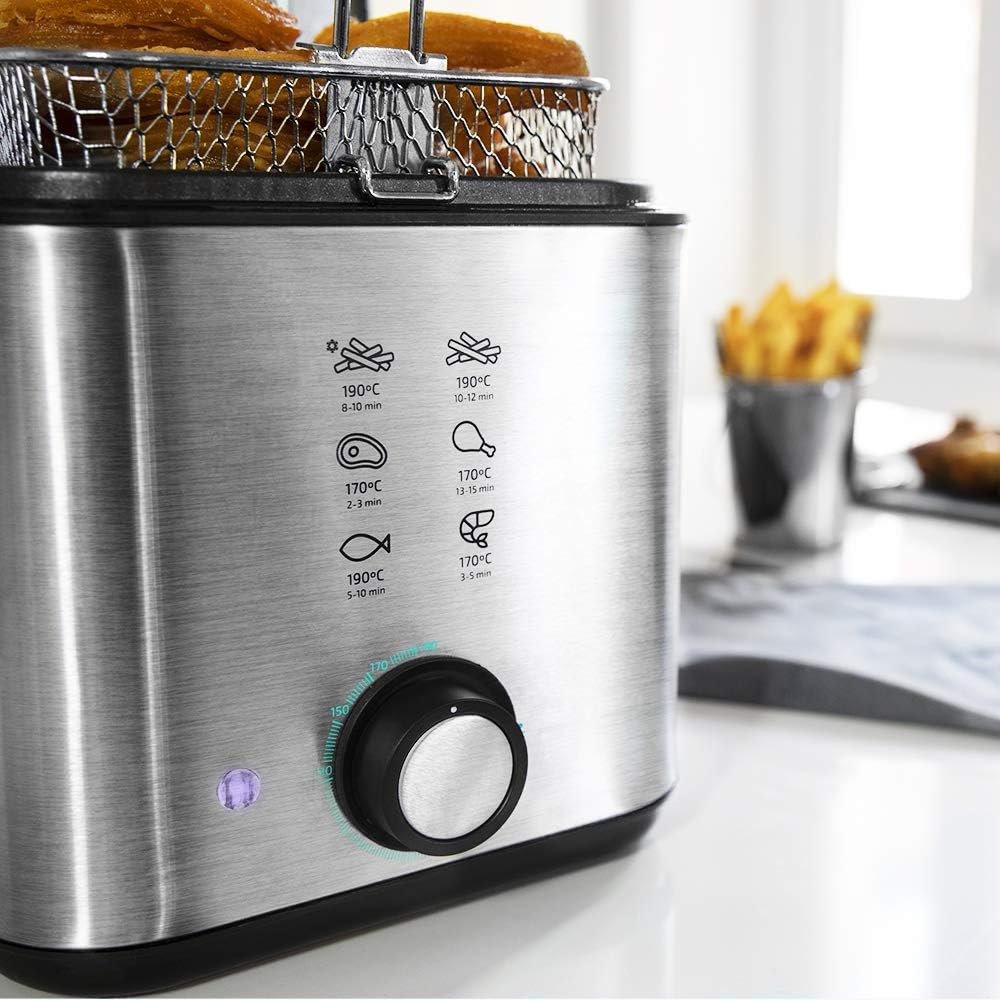 CleanFry Infinity 1500 Fritteuse, Edelstahl 900 W | 1,5 L