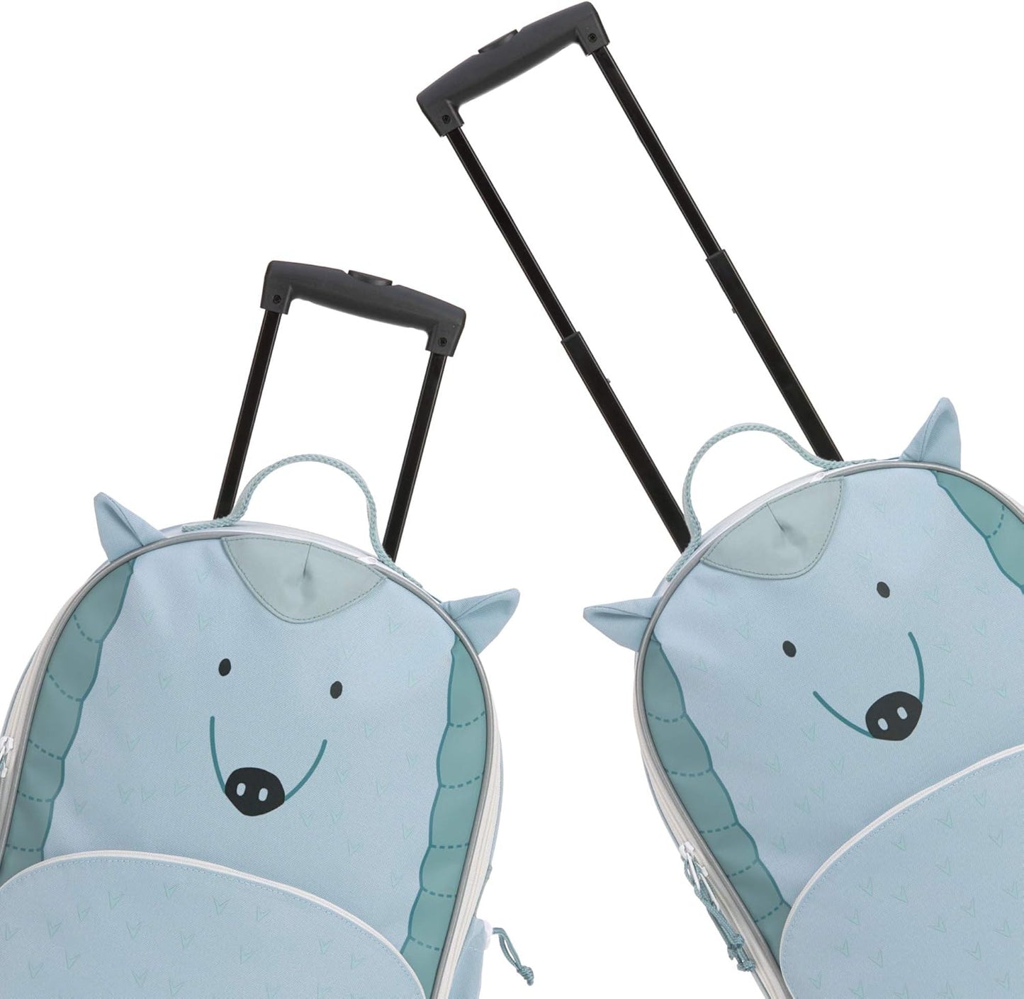 Kinder-Reisekoffer mit Teleskopstange und Rollen, Lou Armadillo Mint