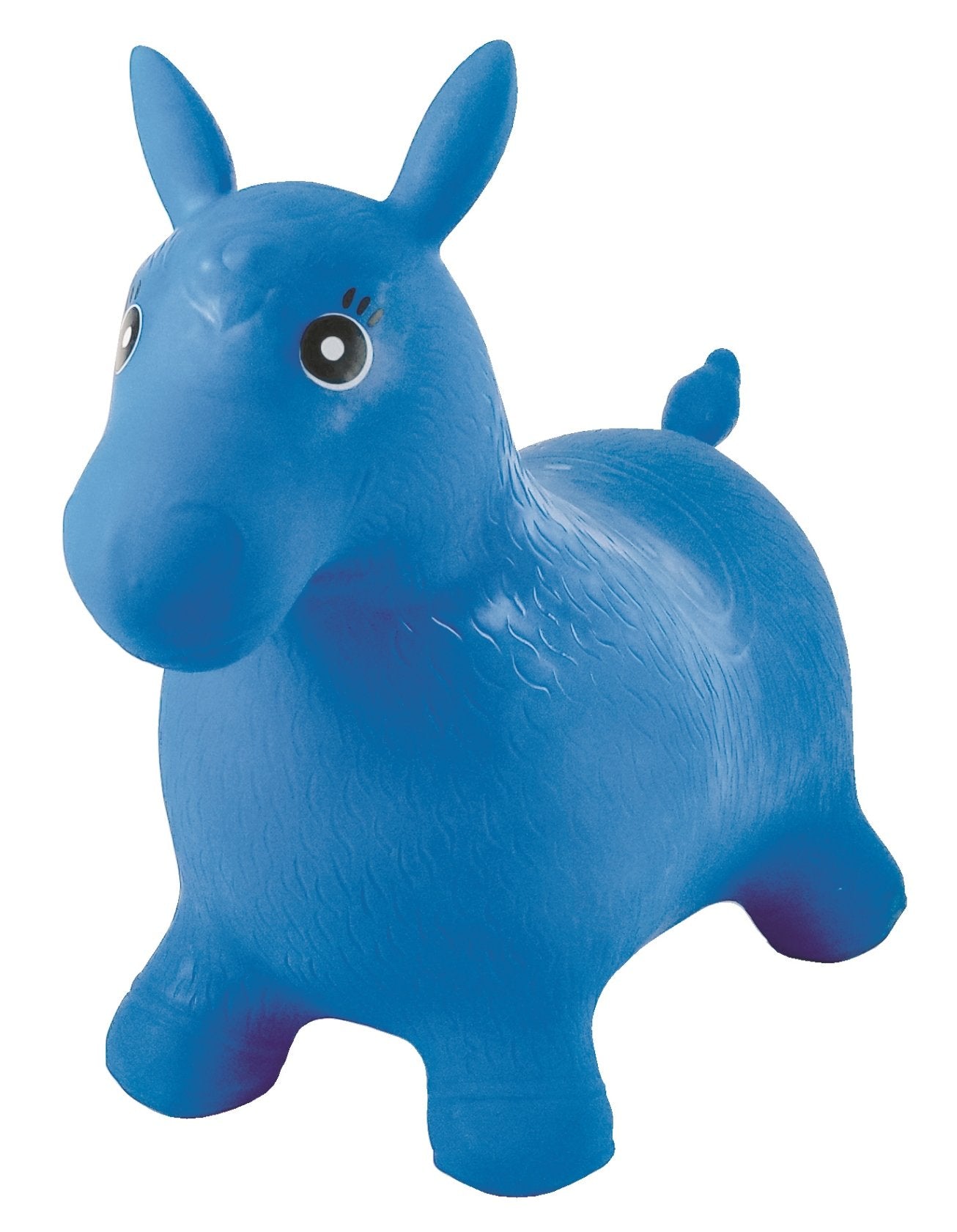 Aufpumpbares Hüpfpferd mit Pumpe, Blaues Pony