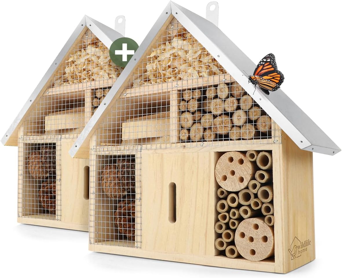 2er-Set Insektenhotel, 2 x Insektenhotel M