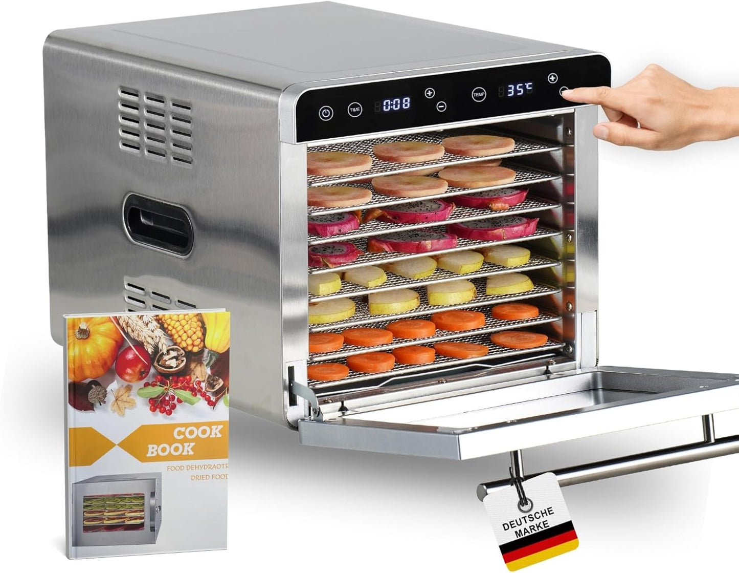 Dörrautomat Silence 700 XXL mit 8 Edelstahlgittern
