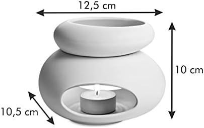 Tescoma 906832.11 Duftlampe Terrakotta/Erde Keramik Weiss, Bianco