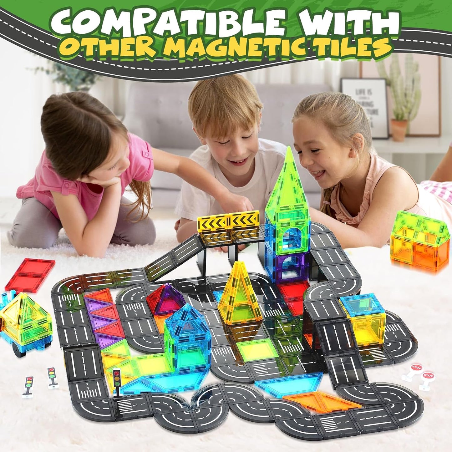 Magnetische Bausteine-Set (24 Stück, STEM), 24 Stück