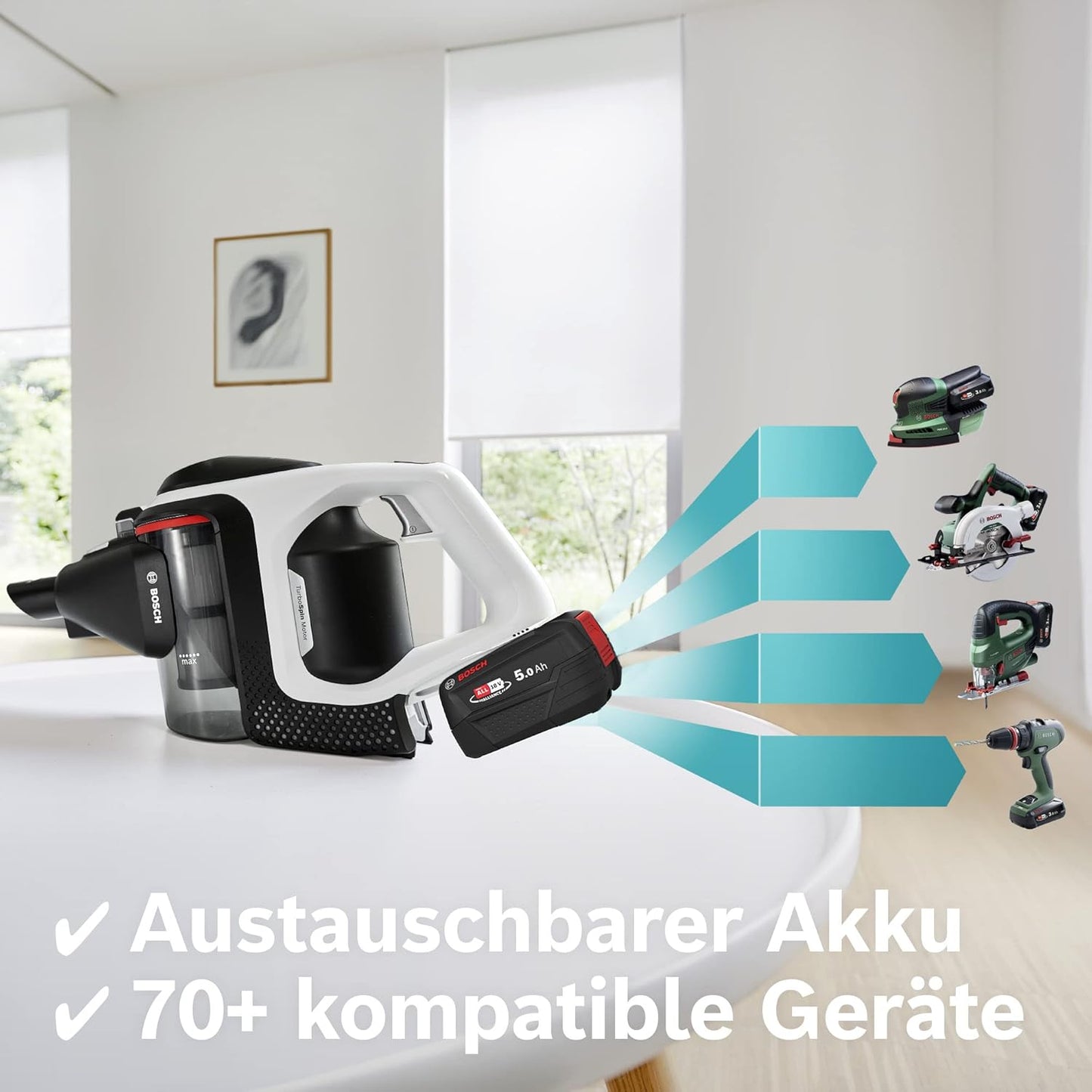 Wechselakku für kabellose Akkustaubsauger