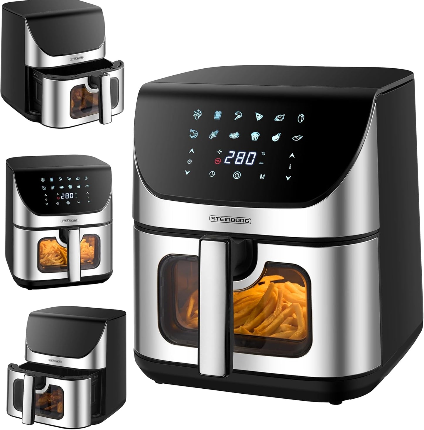 4-in-1 Heissluftfritteuse 8L