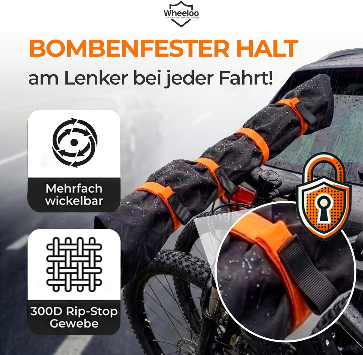 Lenkerschutzhülle für Fahrräder und E-Bikes