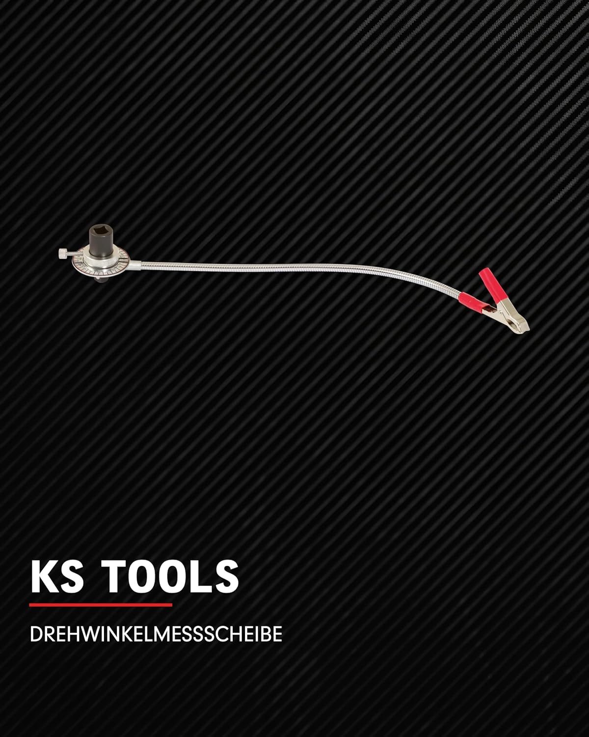 Drehwinkelmessscheibe mit flexiblem Krallenarm, 1/2" Kralle