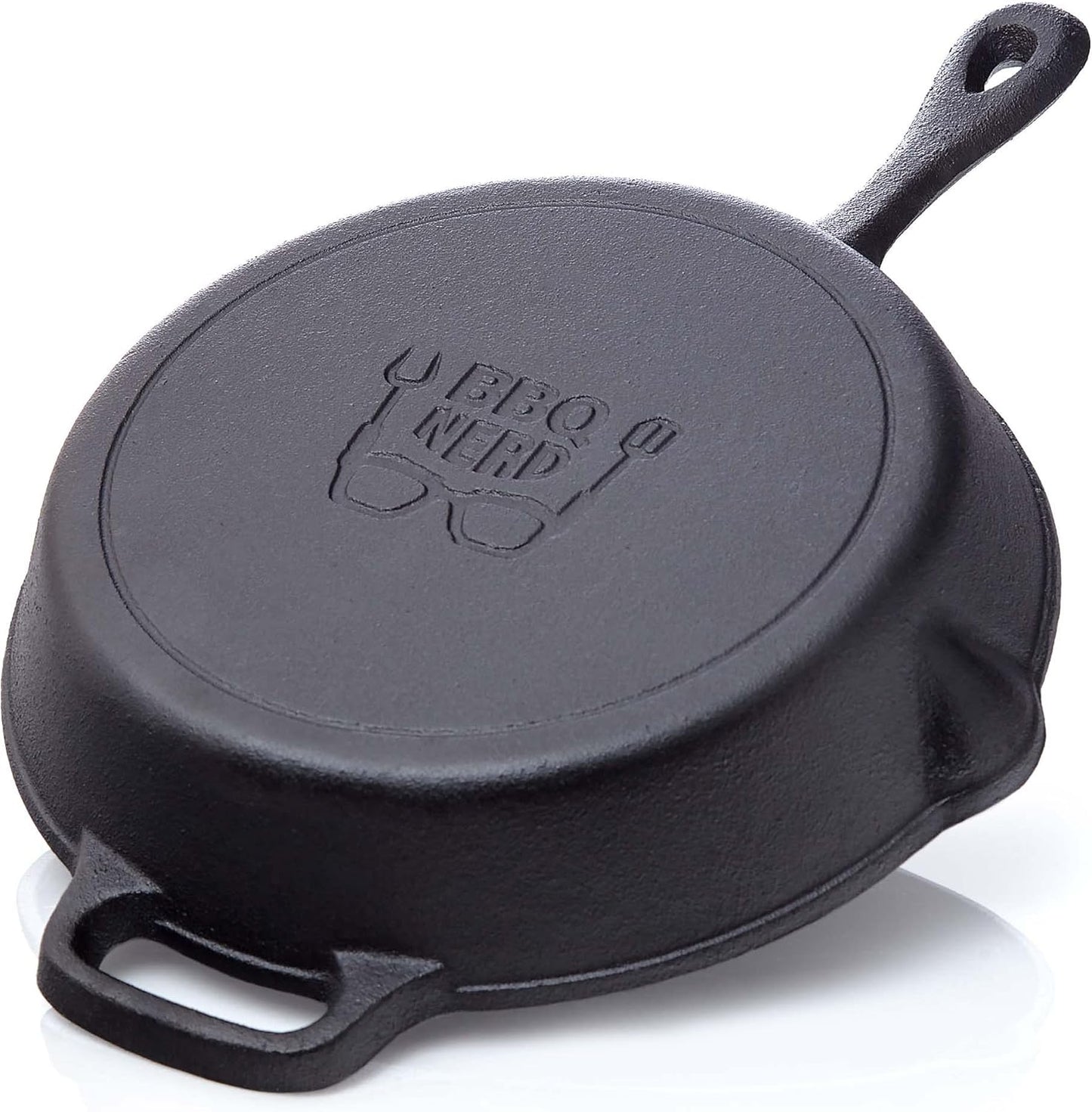 Grillpfanne mit Ausgiesser und Griff, Mit Stielgriff Ø 25 cm