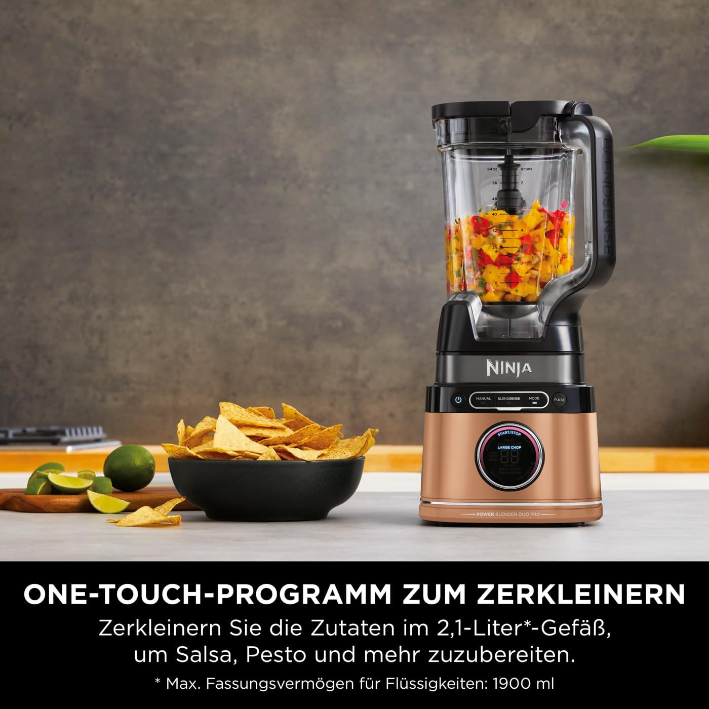 2in1 Detect Power Blender Pro, 2-in-1 Schwarz/Kupfer