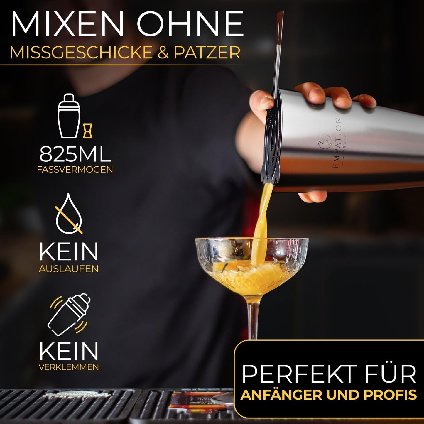 Cocktail Shaker Classic Set, 14-teilig, Classic Set Silber