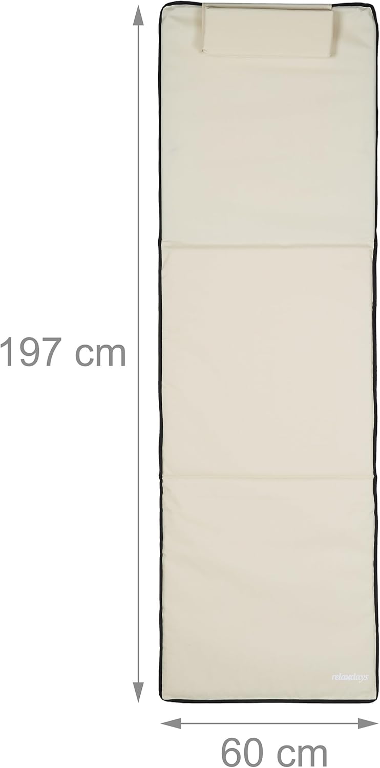 Strandmatte mit Sonnenschirm, Beige