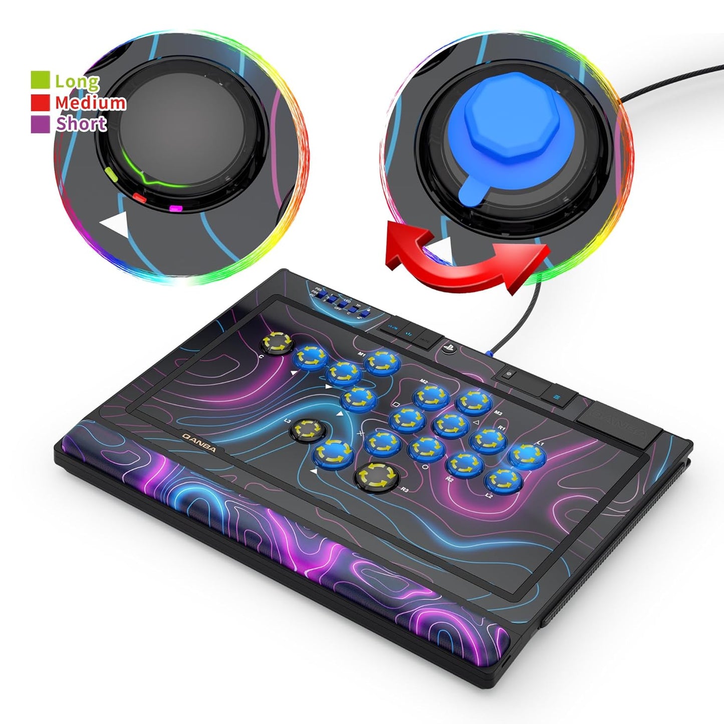 Sapphire S1 Arcade Controller Joystick für PS5, PS4 & PC
