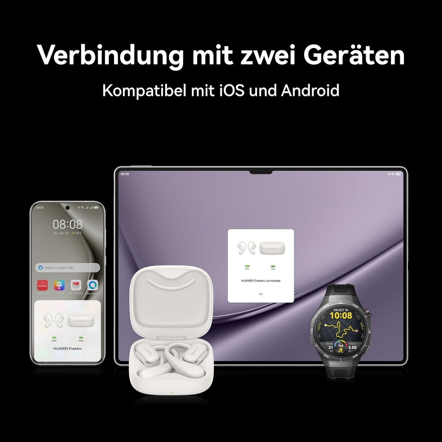 Cuffie FreeArc OpenEar, Grün FreeArc