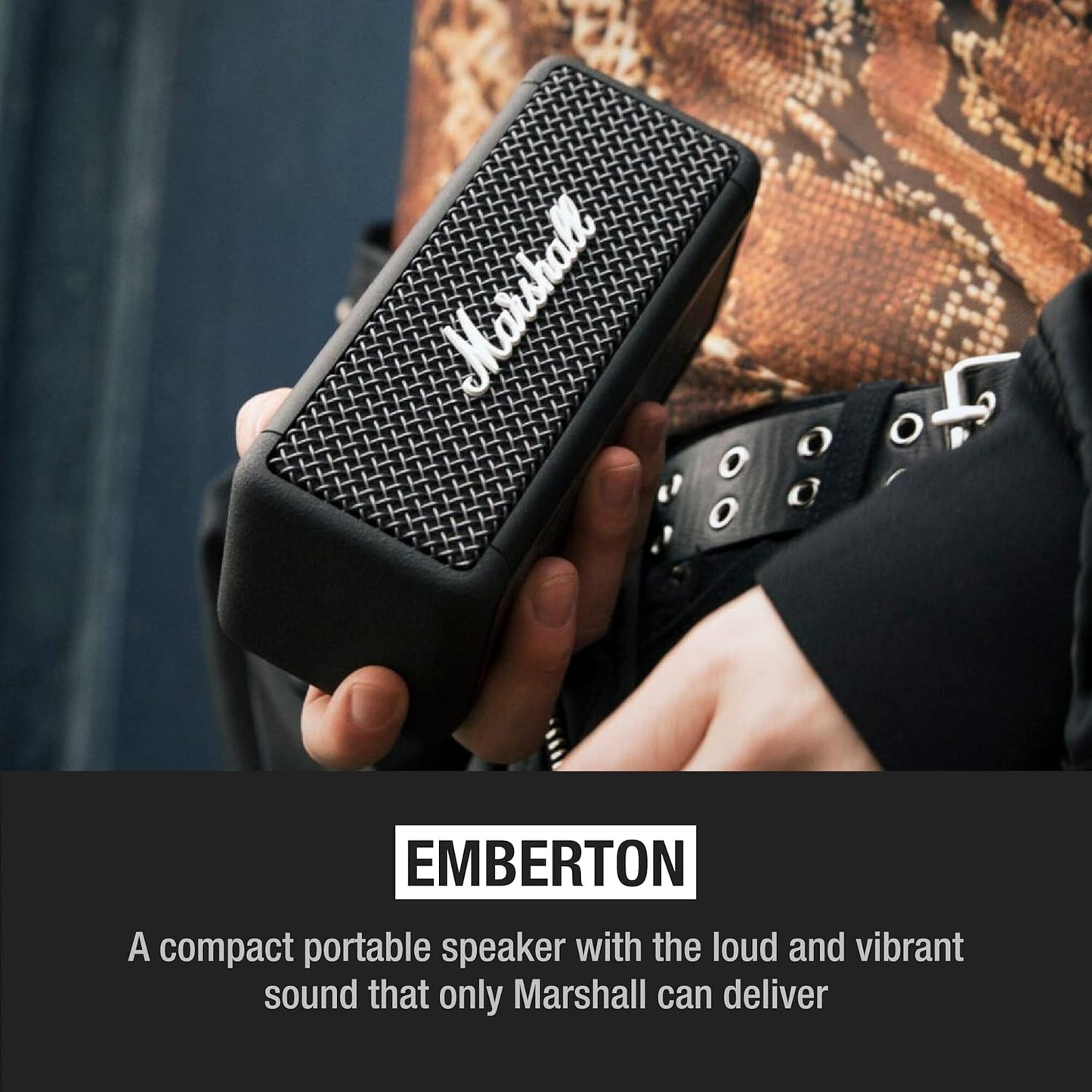 Emberton - Tragbarer Bluetooth-Lautsprecher, Schwarz|Tragbarer Lautsprecher|Emberton