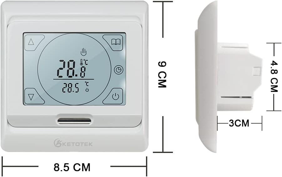 Thermostat Fussbodenheizung, 16A Elektrische Fussbodenheizung