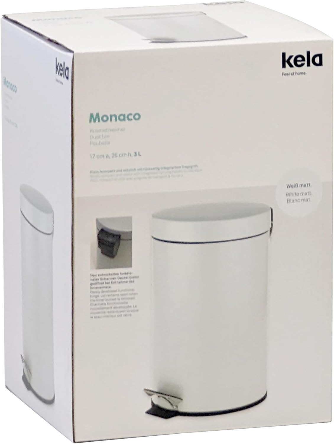 Kosmetikeimer Monaco, weiß