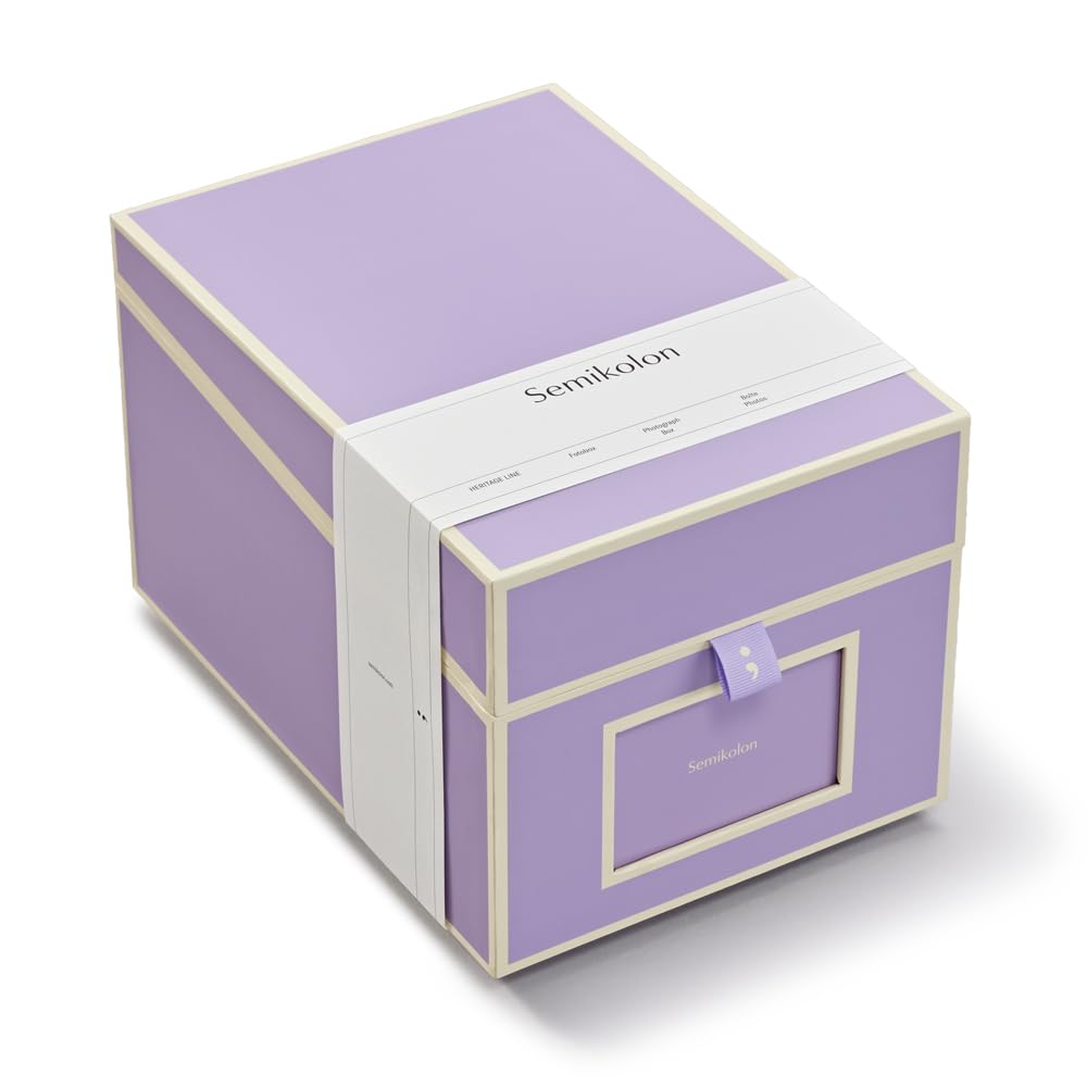 CD- und Fotobox für 10 x 15 cm Fotos, Lilac Silk Large