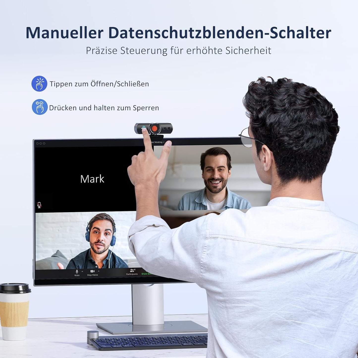 HelloCam Pro mit Windows Hello und Datenschutz, Webcam with Windows Hello