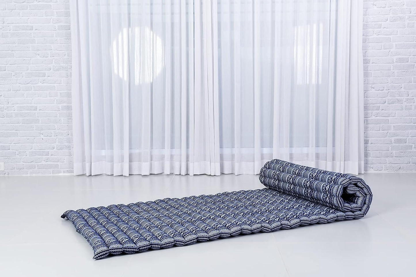 Faltbare Bodenmatratze mit Kapok Füllung, 190 x 70 cm, M: 190x70 cm Cbt2 - Dunkelblau