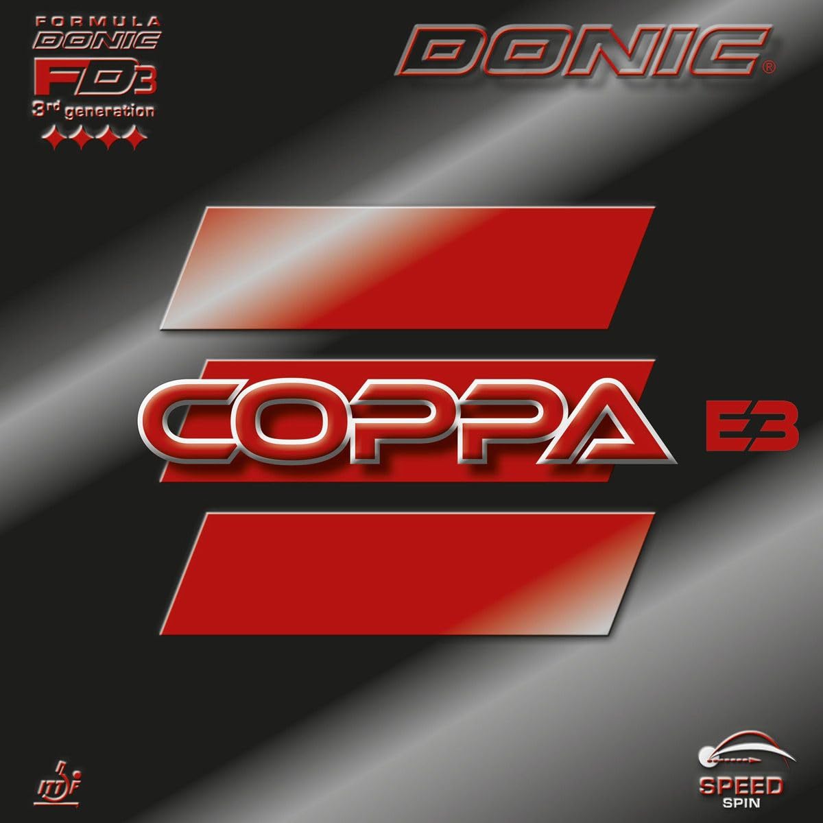 Tischtennisbelag Coppa E3, 2,0mm Rot