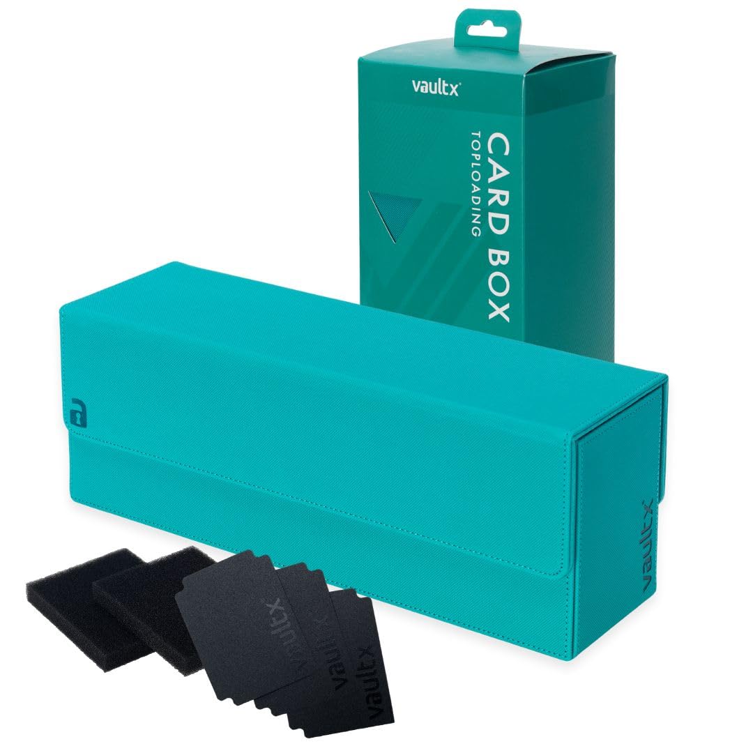 Aufbewahrungsbox für Trading Cards, mit Trennwänden, Teal