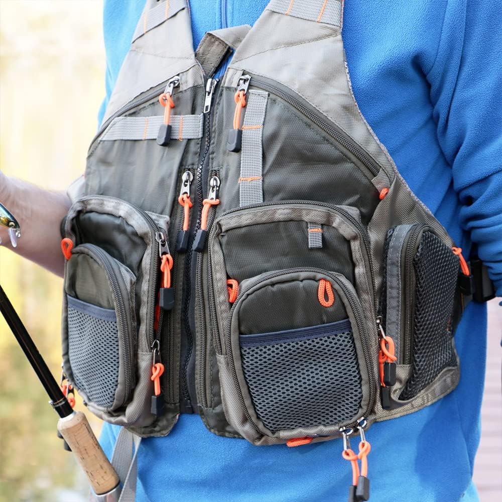 Angelweste für Outdoor-Aktivitäten, Einheitsgröße Fv01-Grün