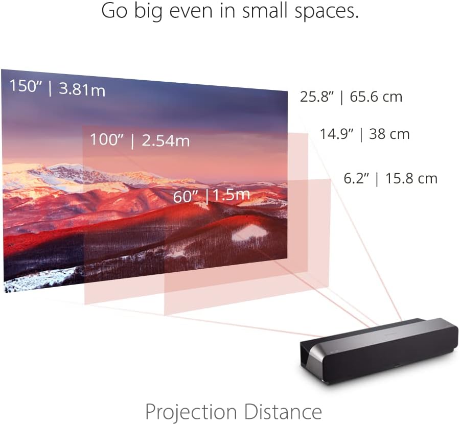 X1000, 4k UHD LED Ultrakurzdistanzbeamer