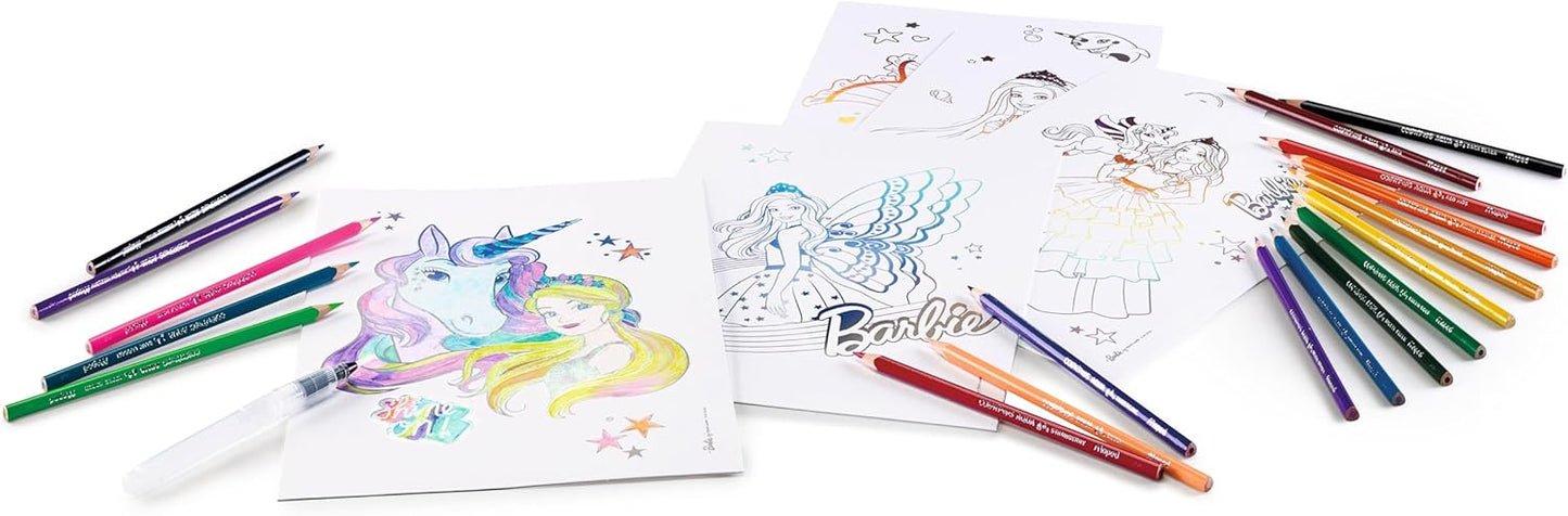 Ausmal-Set AQUA'ART BARBIE mit Aquarell-Stiften