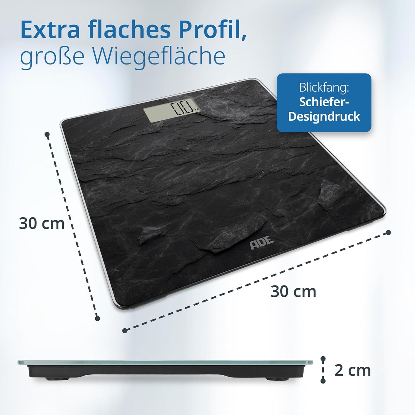 Digitale Körperwaage, Schiefer