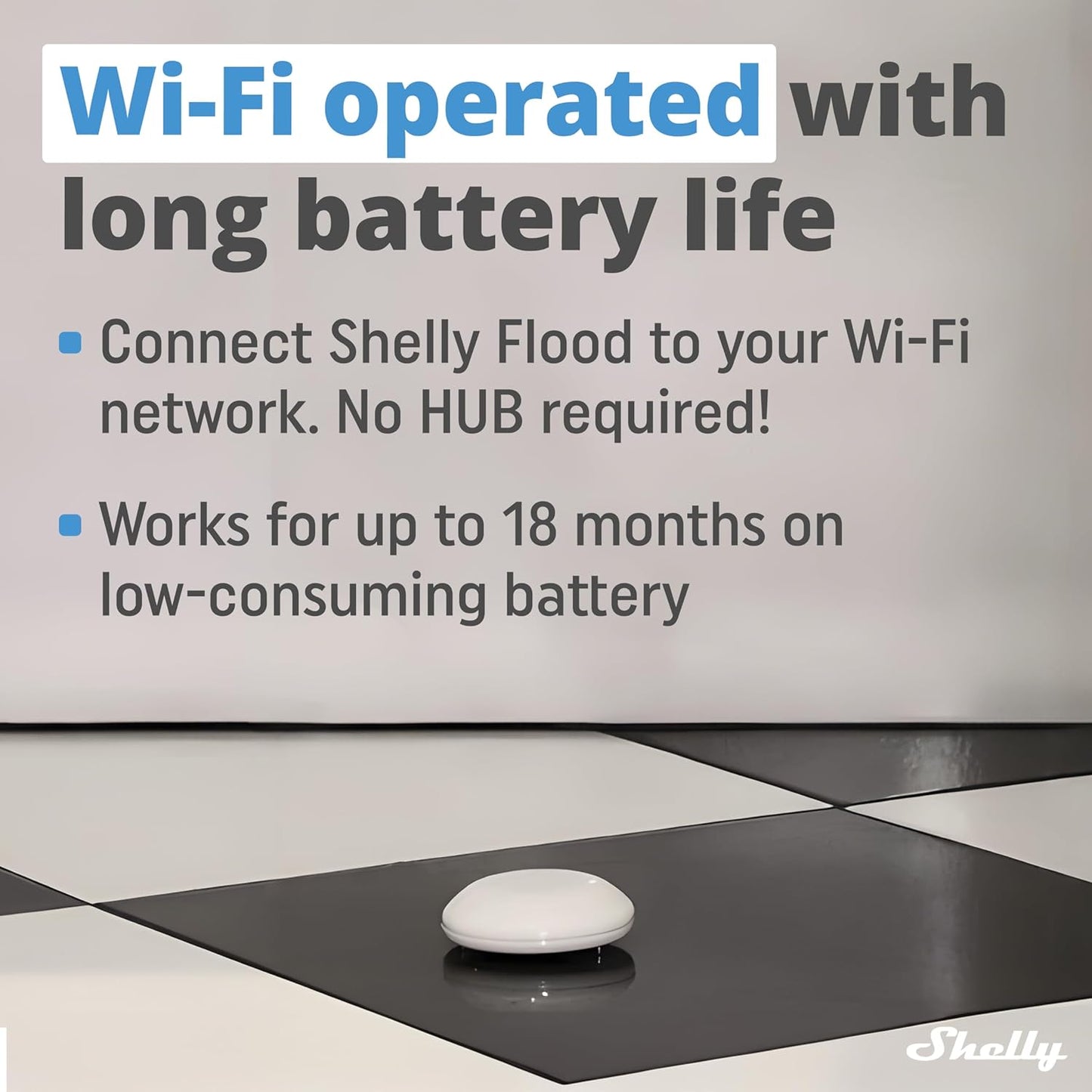 Flood WiFi-Flood & Temperatur Sensor, Single