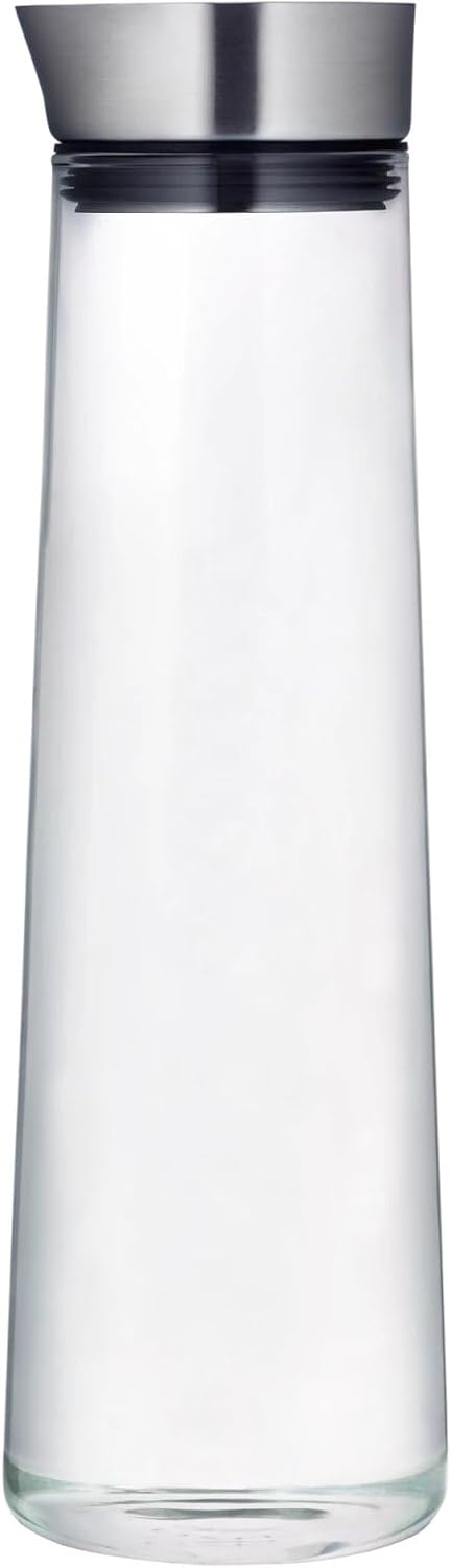 Wasserkaraffe mit Edelstahl-Deckel, 1000 ml